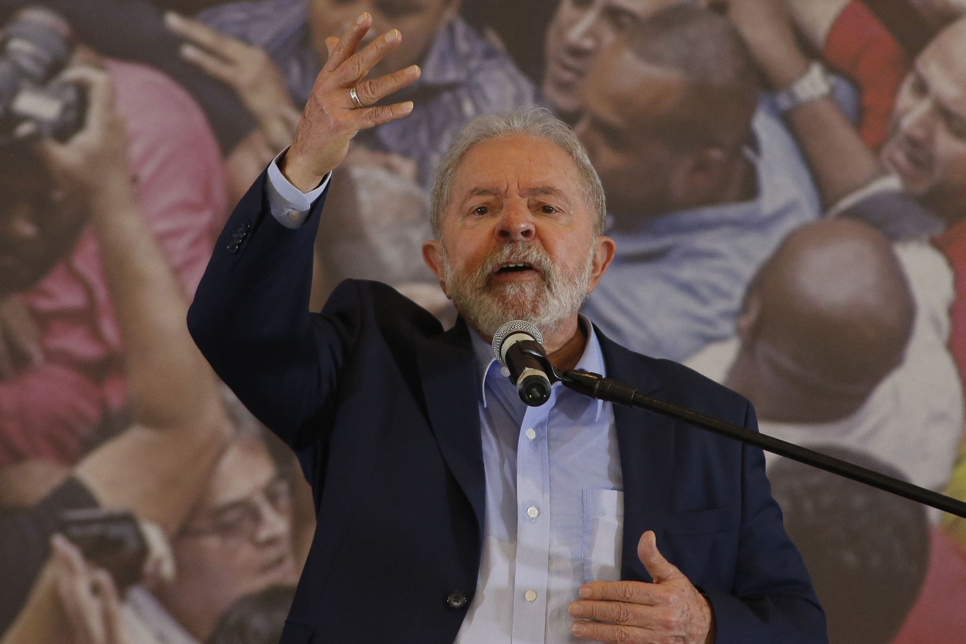 Brazilian former president (2003-2011) Luiz Inacio Lula da Silva, delivers a press conference at the metalworkers' union building in Sao Bernardo do Campo, in metropolitan Sao Paulo, Brazil, on March 10, 2021 - Sputnik International, 1920, 25.05.2022