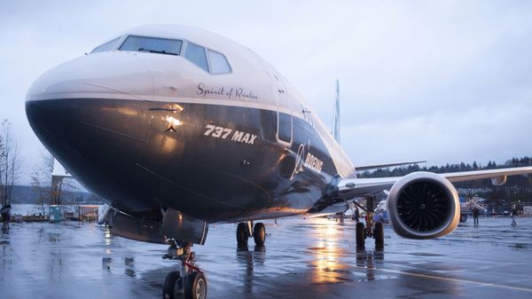 A Boeing 737 MAX 8 sits outside the hangar during a media tour of the Boeing 737 MAX at the Boeing plant in Renton, Washington - Sputnik International