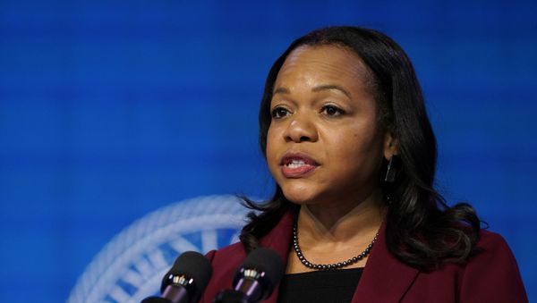 Assistant Attorney General for the Civil Rights Division nominee Kristen Clarke speaks during an event with President-elect Joe Biden and Vice President-elect Kamala Harris at The Queen theater in Wilmington, Del., Thursday, Jan. 7, 2021. - Sputnik International