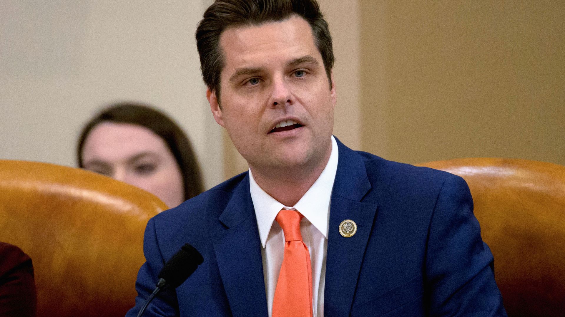 Rep. Matt Gaetz, R-FL, speaks during a House Judiciary Committee markup of the articles of impeachment against President Donald Trump, on Capitol Hill in Washington December 11, 2019 Rep. Matt Gaetz, R-FL, speaks during a House Judiciary Committee markup of the articles of impeachment against President Donald Trump, on Capitol Hill in Washington December 11, 2019 - Sputnik International, 1920, 09.04.2021