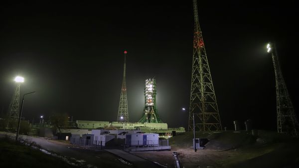 The Soyuz-2.1a carrier rocket with Progress MS-16 cargo spacecraft being launched from Baikonur Cosmodrome. - Sputnik International