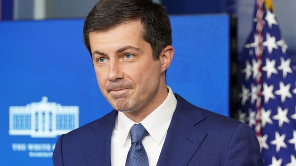 U.S. Secretary of Transportation Pete Buttigieg takes a question during a press briefing at the White House in Washington, U.S., April 9, 2021 - Sputnik International