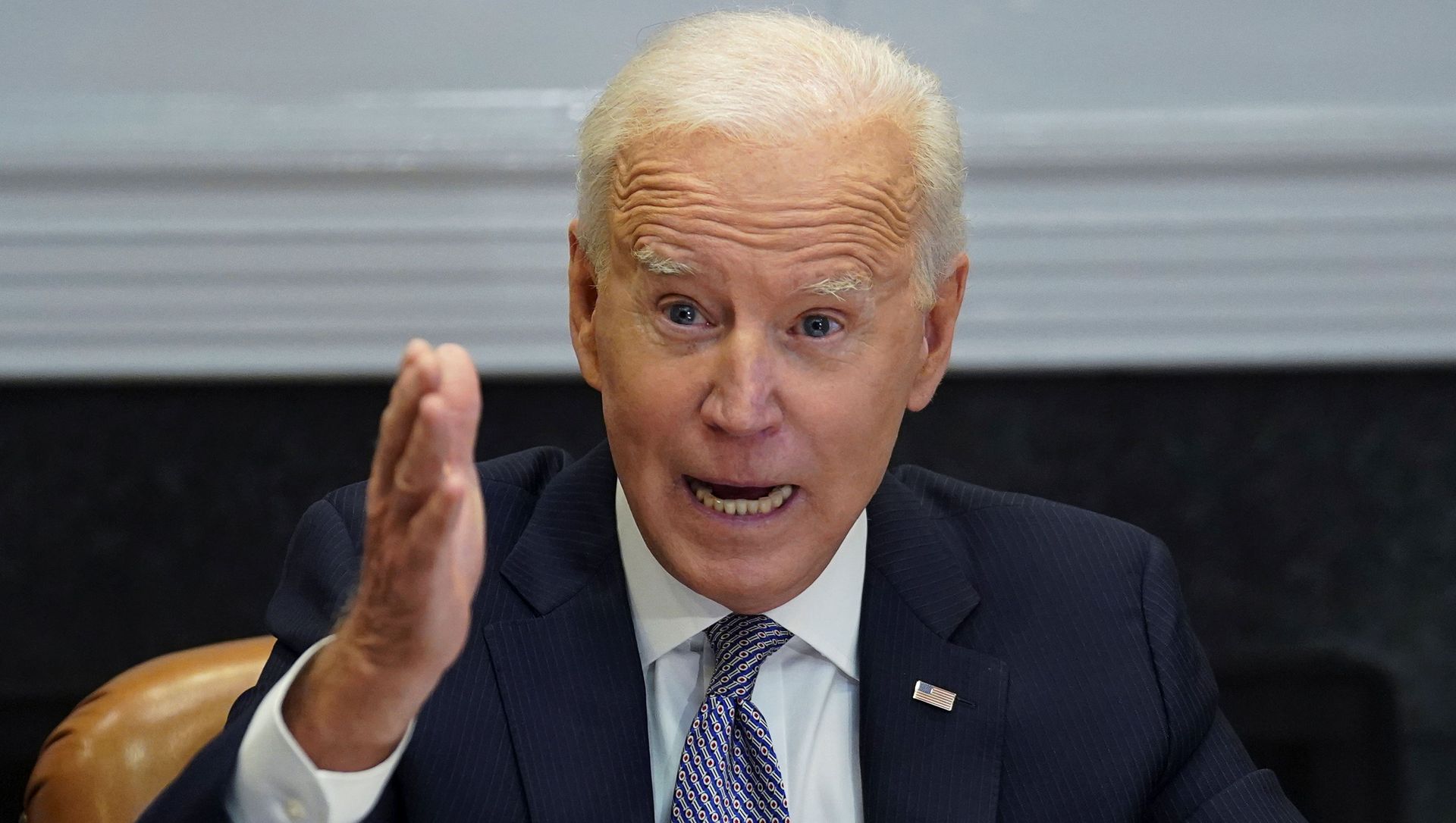 U.S. President Joe Biden speaks as he participates in the virtual CEO Summit on Semiconductor and Supply Chain Resilience from the Roosevelt Room at the White House in Washington, U.S., April 12, 2021. U.S. President Joe Biden speaks as he participates in the virtual CEO Summit on Semiconductor and Supply Chain Resilience from the Roosevelt Room at the White House in Washington, U.S., April 12, 2021. - Sputnik International, 1920, 12.04.2021