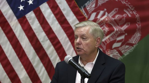 U.S. Senator Lindsey Graham, speaks during a press conference at the Resolute Support headquarters in Kabul, Afghanistan, Monday, Dec. 16, 2019.  - Sputnik International