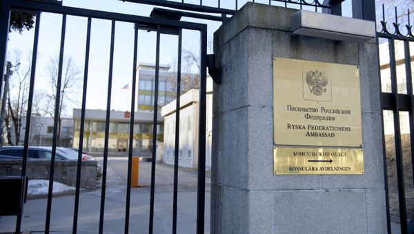 The exterior of the Russian Embassy in Stockholm, Sweden, is pictured on March 27, 2018.  - Sputnik International