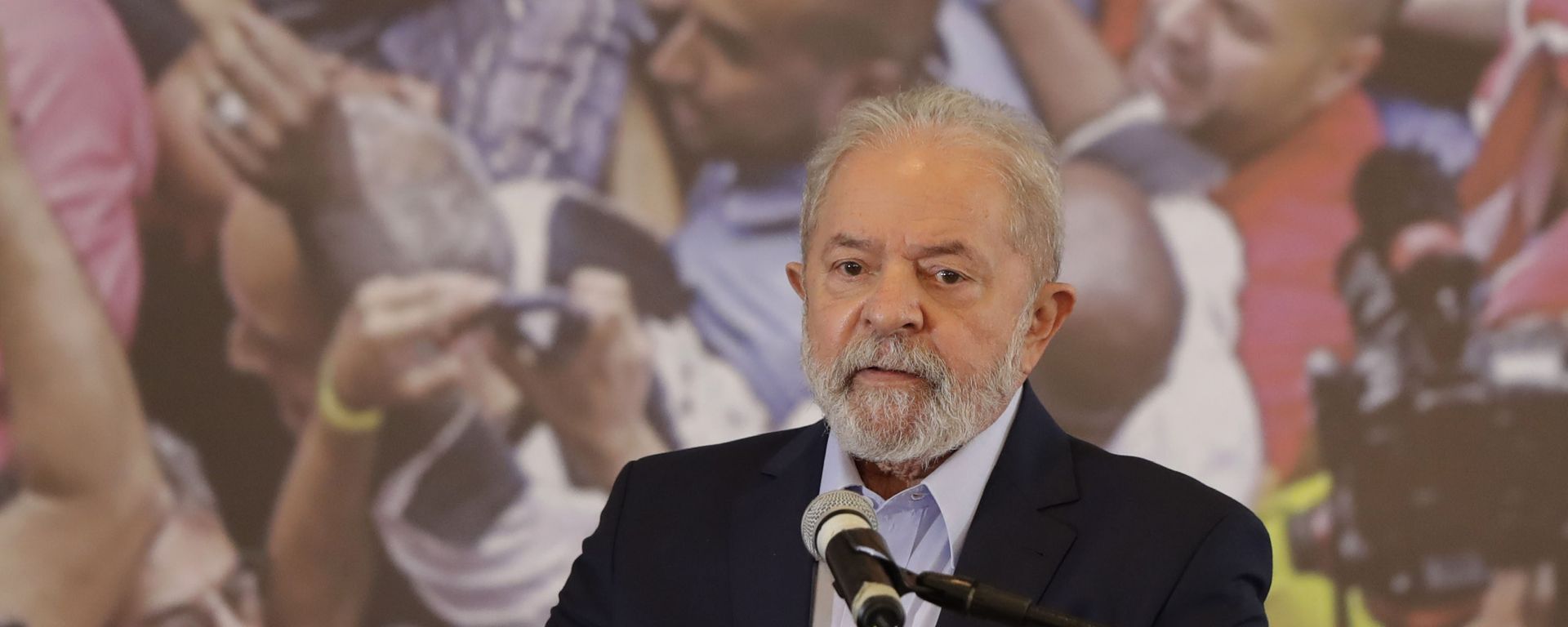 In this March 10, 2021, file photo, former Brazilian President Luiz Inacio Lula da Silva speaks at the Metalworkers Union headquarters in Sao Bernardo do Campo, Sao Paulo state, Brazil, after a judge threw out both of his corruption convictions. - Sputnik International, 1920, 11.06.2024