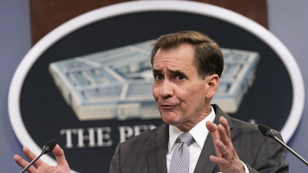 Pentagon spokesman John Kirby speaks during a briefing at the Pentagon in Washington, Friday, April 16, 2021. - Sputnik International