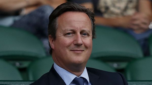 Britain's former Prime Minister David Cameron sits in the Royal Box on Centre Court following the women's singles semi-finals on the tenth day of the 2017 Wimbledon Championships at The All England Lawn Tennis Club in Wimbledon, southwest London, on July 13, 2017 - Sputnik International