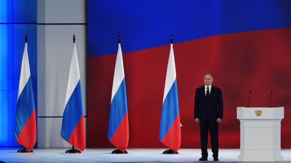 Russian President Vladimir Putin delivers his annual State of the Nation Address to the Federal Assembly - Sputnik International