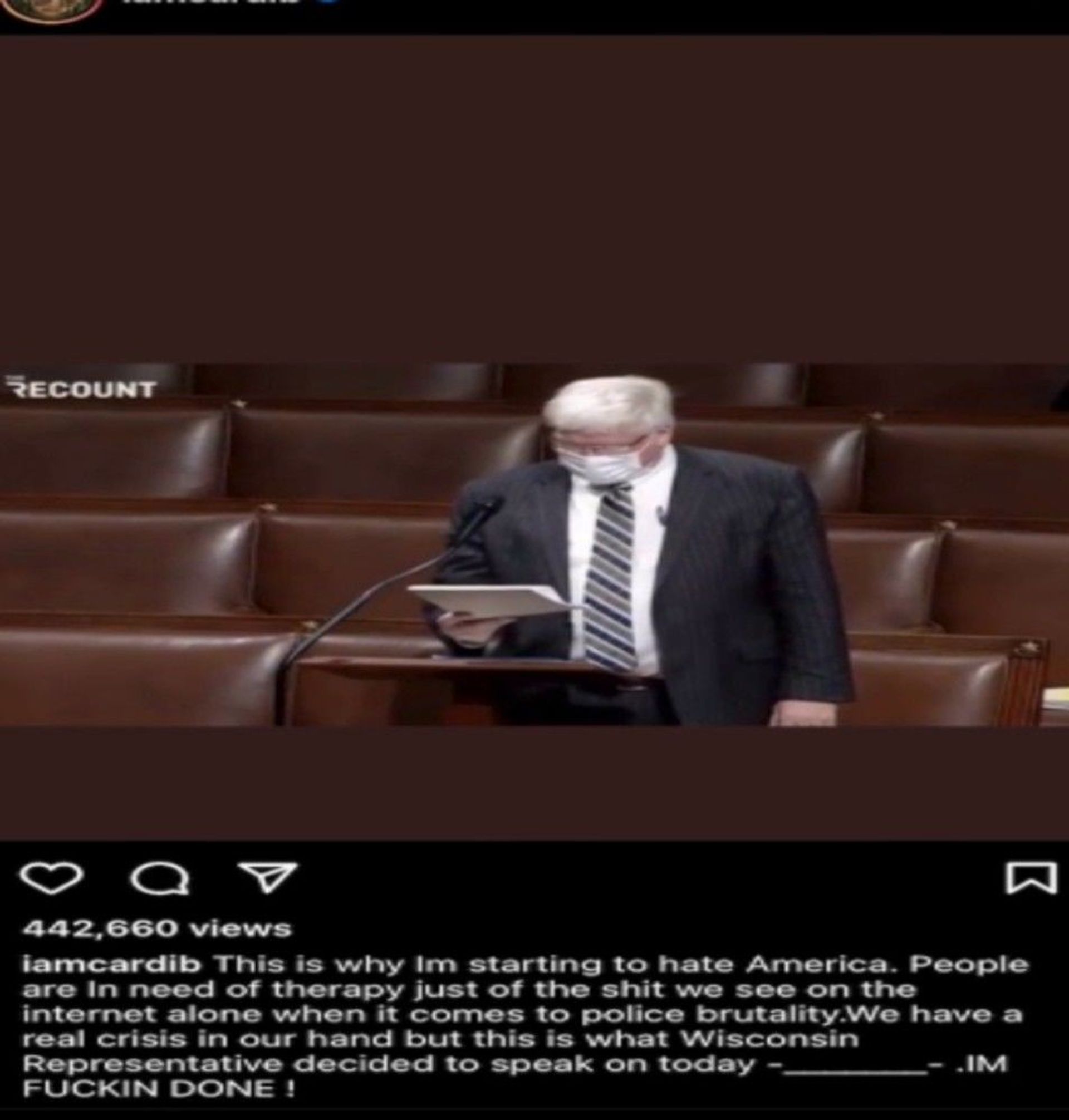 ‘IM F**KIN DONE!’: Rapper Cardi B Slams Republican Congressman Over ‘WAP’ Complaints ‘IM F**KIN DONE!’: Rapper Cardi B Slams Republican Congressman Over ‘WAP’ Complaints - Sputnik International, 1920, 23.04.2021