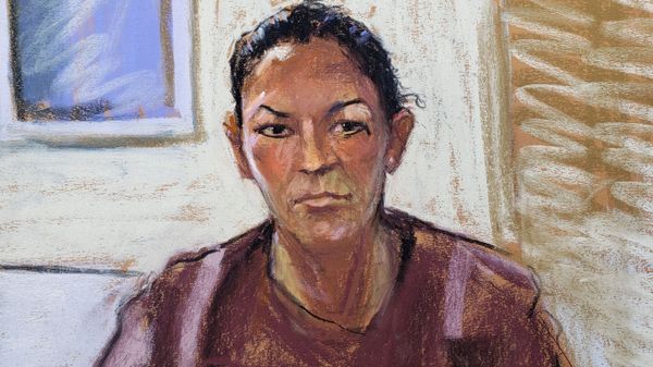  Ghislaine Maxwell appears via video link during her arraignment hearing where she was denied bail for her role aiding Jeffrey Epstein to recruit and eventually abuse of minor girls, in Manhattan Federal Court, in the Manhattan borough of New York City, New York, U.S. July 14, 2020 in this courtroom sketch. - Sputnik International