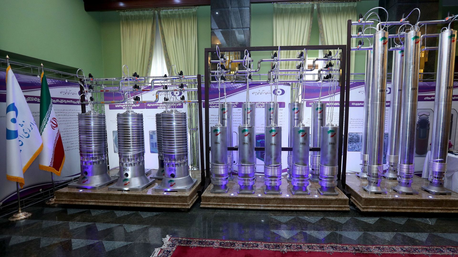 A number of new generation Iranian centrifuges are seen on display during Iran's National Nuclear Energy Day in Tehran, Iran April 10, 2021 A number of new generation Iranian centrifuges are seen on display during Iran's National Nuclear Energy Day in Tehran, Iran April 10, 2021 - Sputnik International, 1920, 24.06.2021
