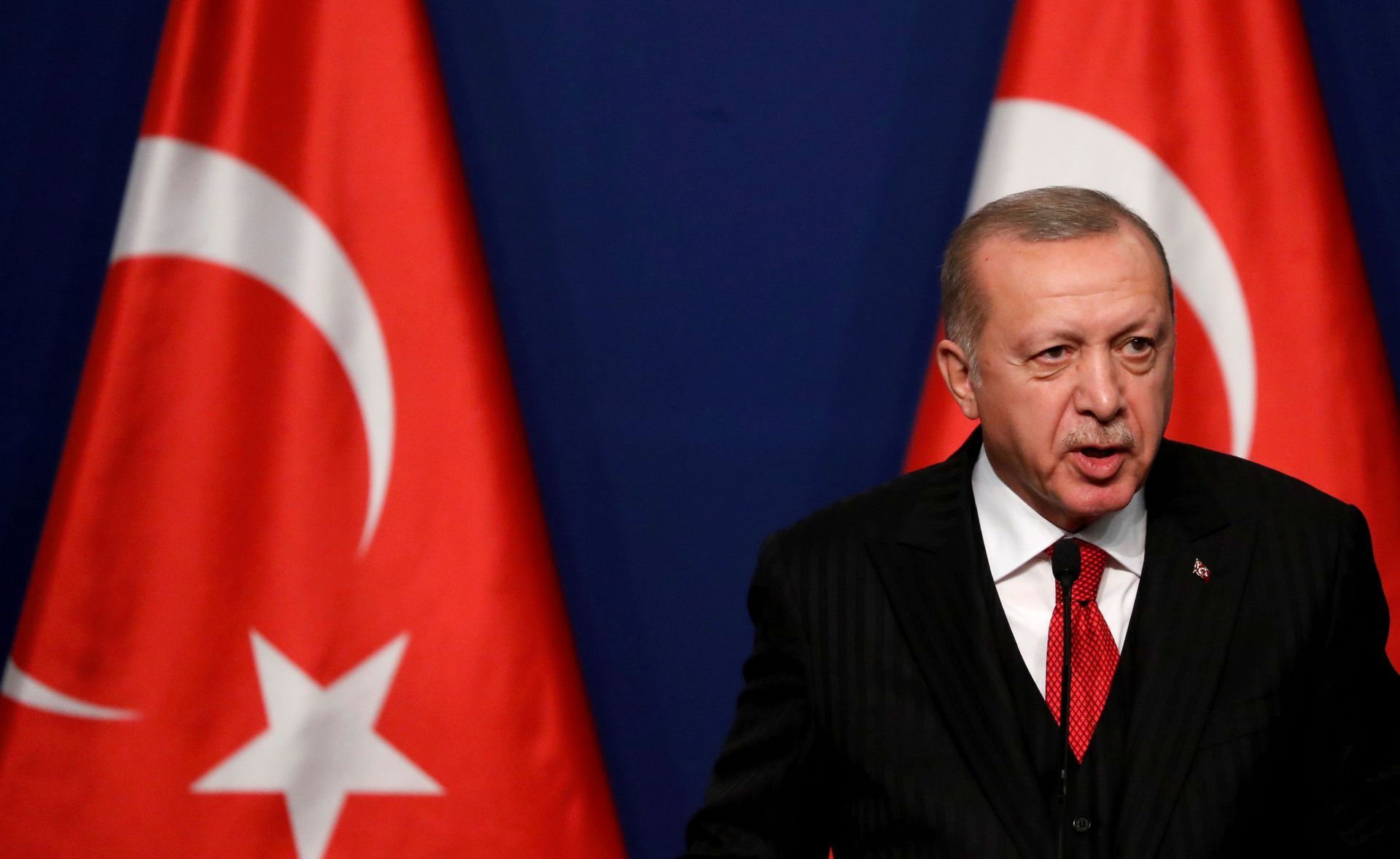 Turkish President Recep Tayyip Erdogan attends a news conference with Hungarian Prime Minister Viktor Orban (not pictured) in Budapest, Hungary November 7, 2019. REUTERS/Bernadett Szabo/File Photo - Sputnik International, 1920, 04.12.2021