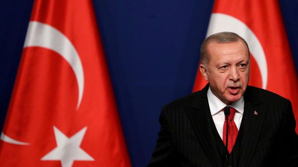 Turkish President Recep Tayyip Erdogan attends a news conference with Hungarian Prime Minister Viktor Orban (not pictured) in Budapest, Hungary November 7, 2019. REUTERS/Bernadett Szabo/File Photo - Sputnik International