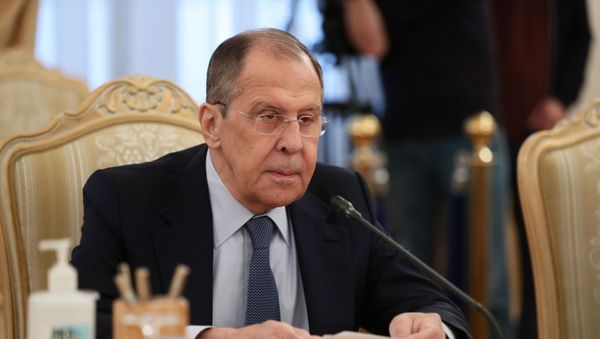 Russia's Foreign Minister Sergei Lavrov attends a meeting with his Honduran counterpart Lisandro Rosales Banegas in Moscow, Russia April 26, 2021. - Sputnik International