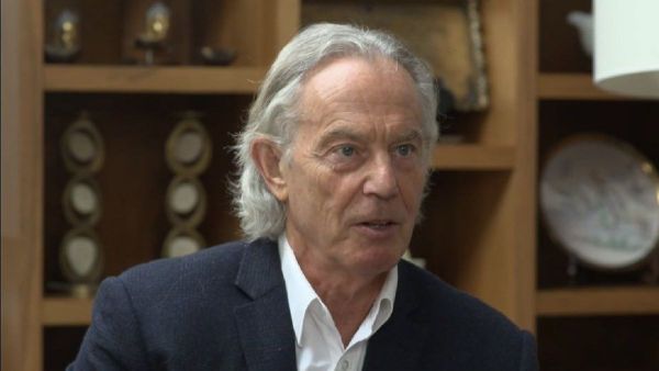 A screenshot from the video depicting UK former prime minister Tony Blair, posted on Twitter April 27, 2021 - Sputnik International