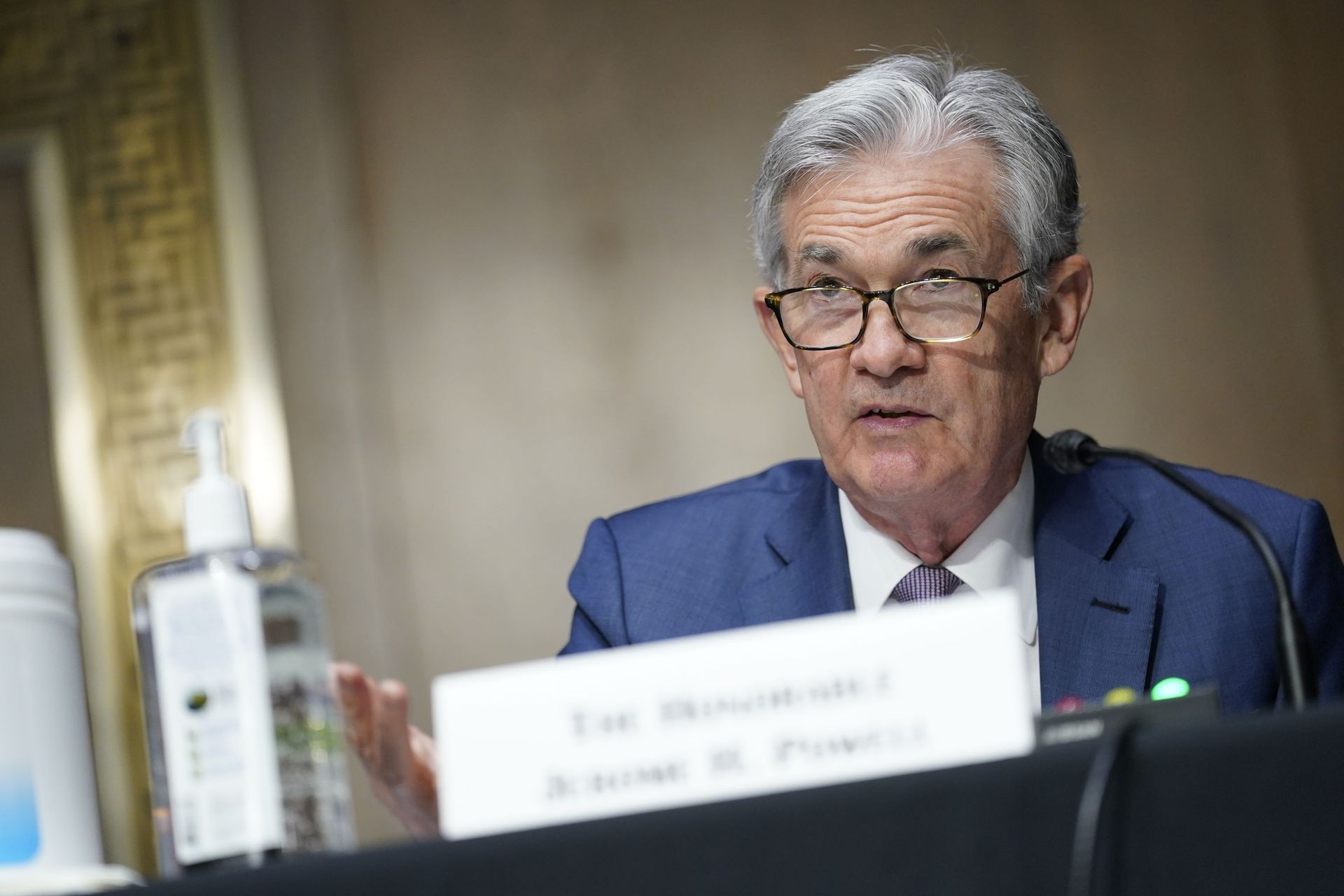 In this Dec. 1, 2020, file photo, Chairman of the Federal Reserve Jerome Powell speaks during a Senate Banking Committee hearing on Capitol Hill in Washington. - Sputnik International, 1920, 23.03.2022