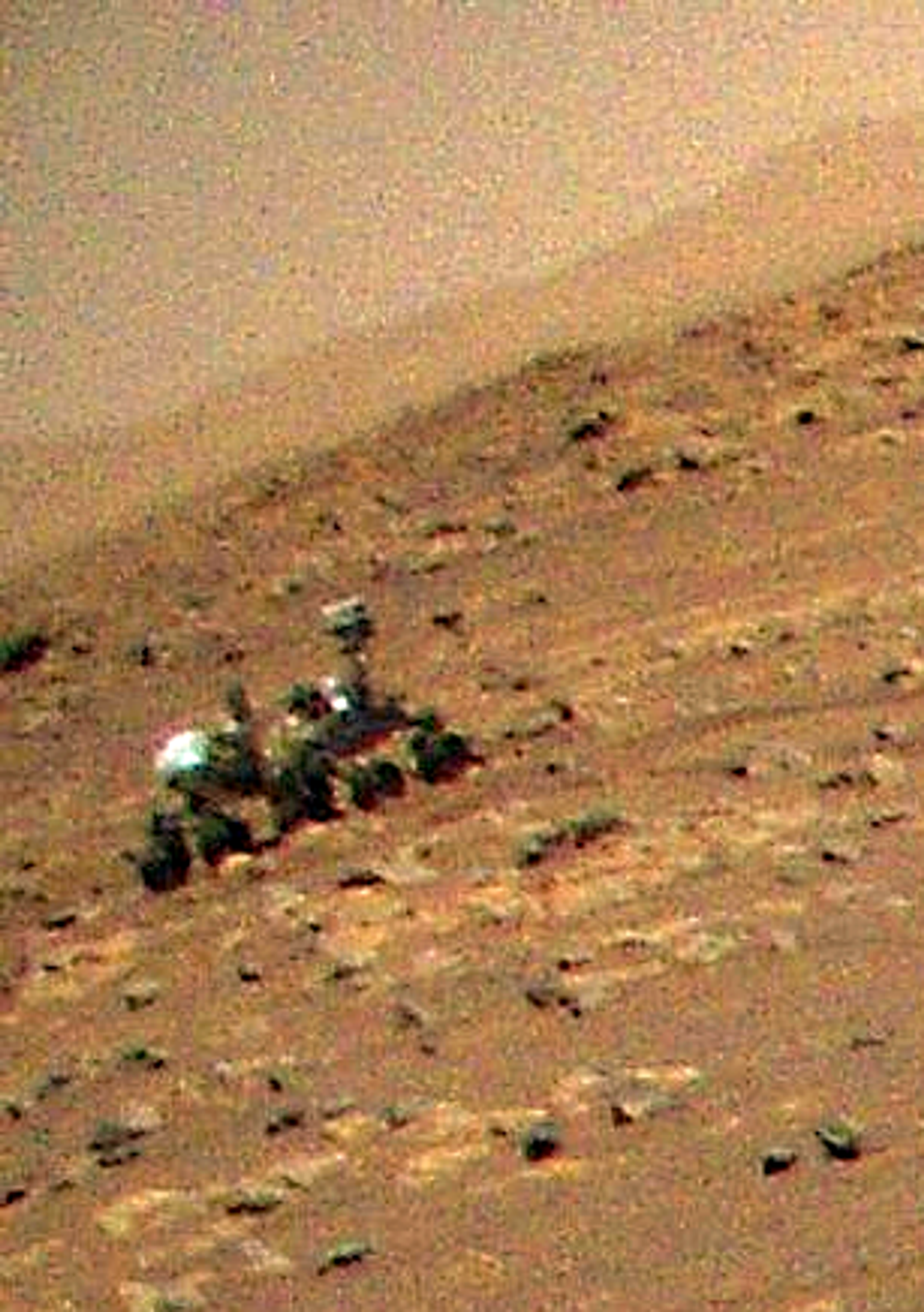 Mars Chopper Ingenuity Snaps Aerial Image of Perseverance Rover Roaming Red Planet - Sputnik International, 1920, 29.04.2021