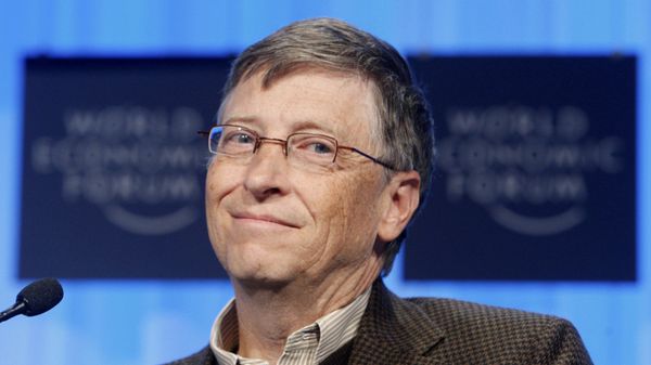 Microsoft founder Bill Gates looks on during a panel discussion on Meeting the Millennium Development Goals, at the World Economic Forum in Davos, Switzerland, Friday, Jan. 29, 2010 Microsoft founder Bill Gates looks on during a panel discussion on Meeting the Millennium Development Goals, at the World Economic Forum in Davos, Switzerland, Friday, Jan. 29, 2010 - Sputnik International