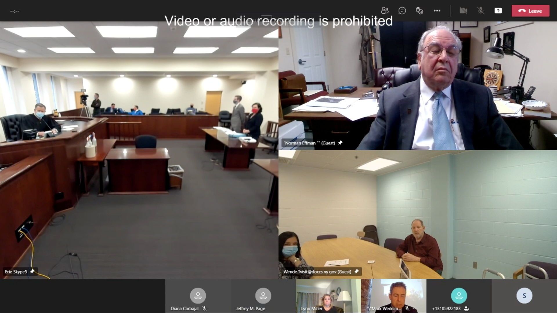 Harvey Weinstein appears from prison, during a virtual hearing regarding possible extradition to California to face further sexual assault charges, before Erie County Court Judge Kenneth Case in Buffalo, New York, U.S. April 30, 2021, in this still image taken from video. - Sputnik International, 1920, 07.09.2021