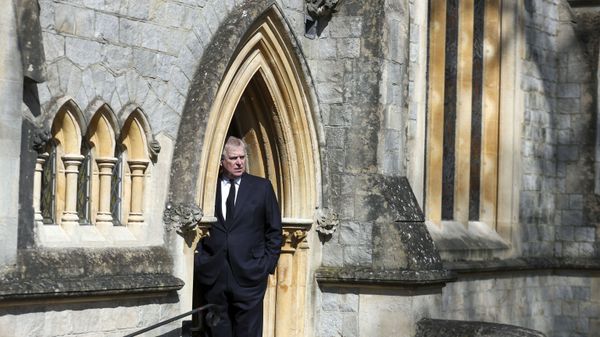 Britain's Prince Andrew, Duke of York, attends Sunday service at the Royal Chapel of All Saints, at Royal Lodge, in Windsor on April 11, 2021, two days after the death of his father Britain's Prince Philip, Duke of Edinburgh. - Queen Elizabeth II has described feeling a huge void in her life following the death of her husband Prince Philip, their son Prince Andrew said on April 11. Andrew, the couple's second son, said following family prayers at Windsor Castle that his mother was contemplating her husband's passing after his death on April 9 aged 99. Britain's Prince Andrew, Duke of York, attends Sunday service at the Royal Chapel of All Saints, at Royal Lodge, in Windsor on April 11, 2021, two days after the death of his father Britain's Prince Philip, Duke of Edinburgh. - Queen Elizabeth II has described feeling a huge void in her life following the death of her husband Prince Philip, their son Prince Andrew said on April 11. Andrew, the couple's second son, said following family prayers at Windsor Castle that his mother was contemplating her husband's passing after his death on April 9 aged 99. - Sputnik International