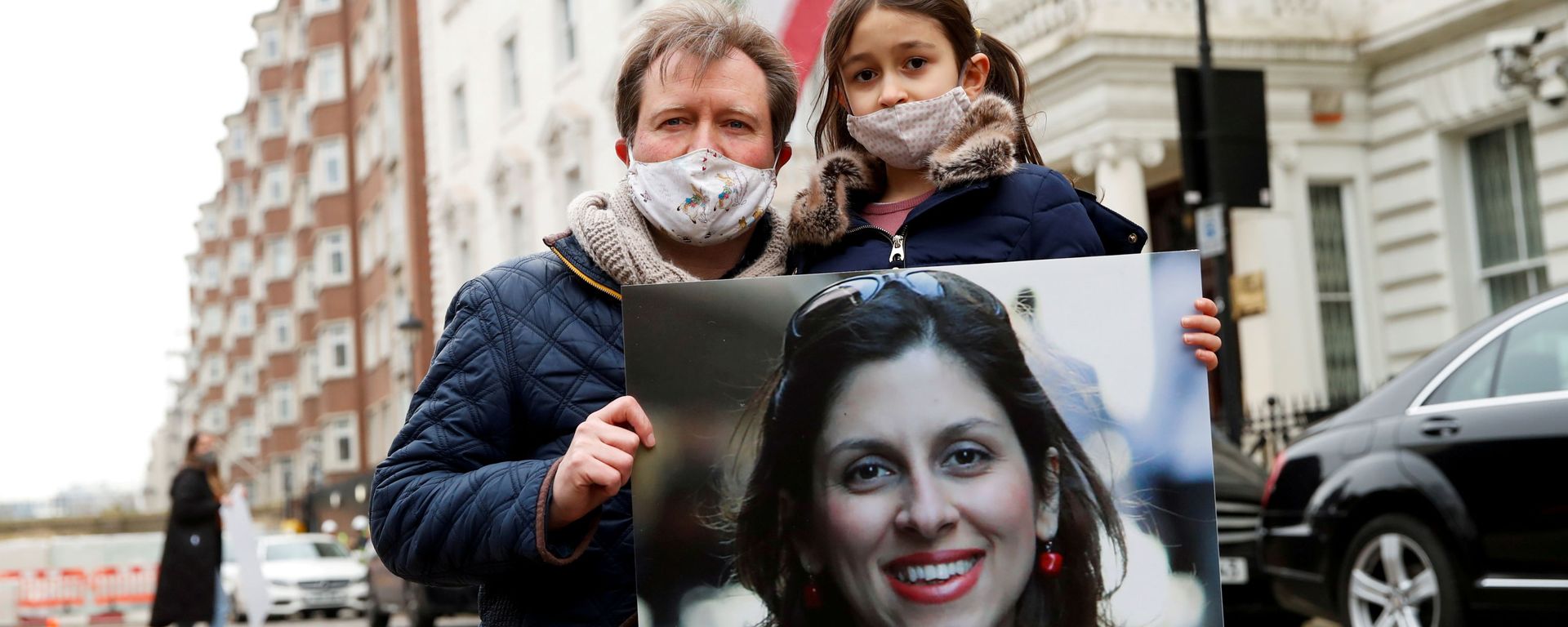 FILE PHOTO: Richard Ratcliffe protests outside Iranian Embassy in London - Sputnik International, 1920, 02.05.2021