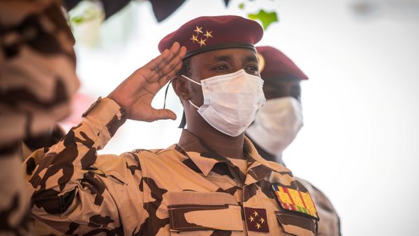 Mahamat Idriss Deby, son of late Chadian President Idriss Deby, attends his father's state funeral in N'Djamena, Chad, April 23, 2021. - Sputnik International