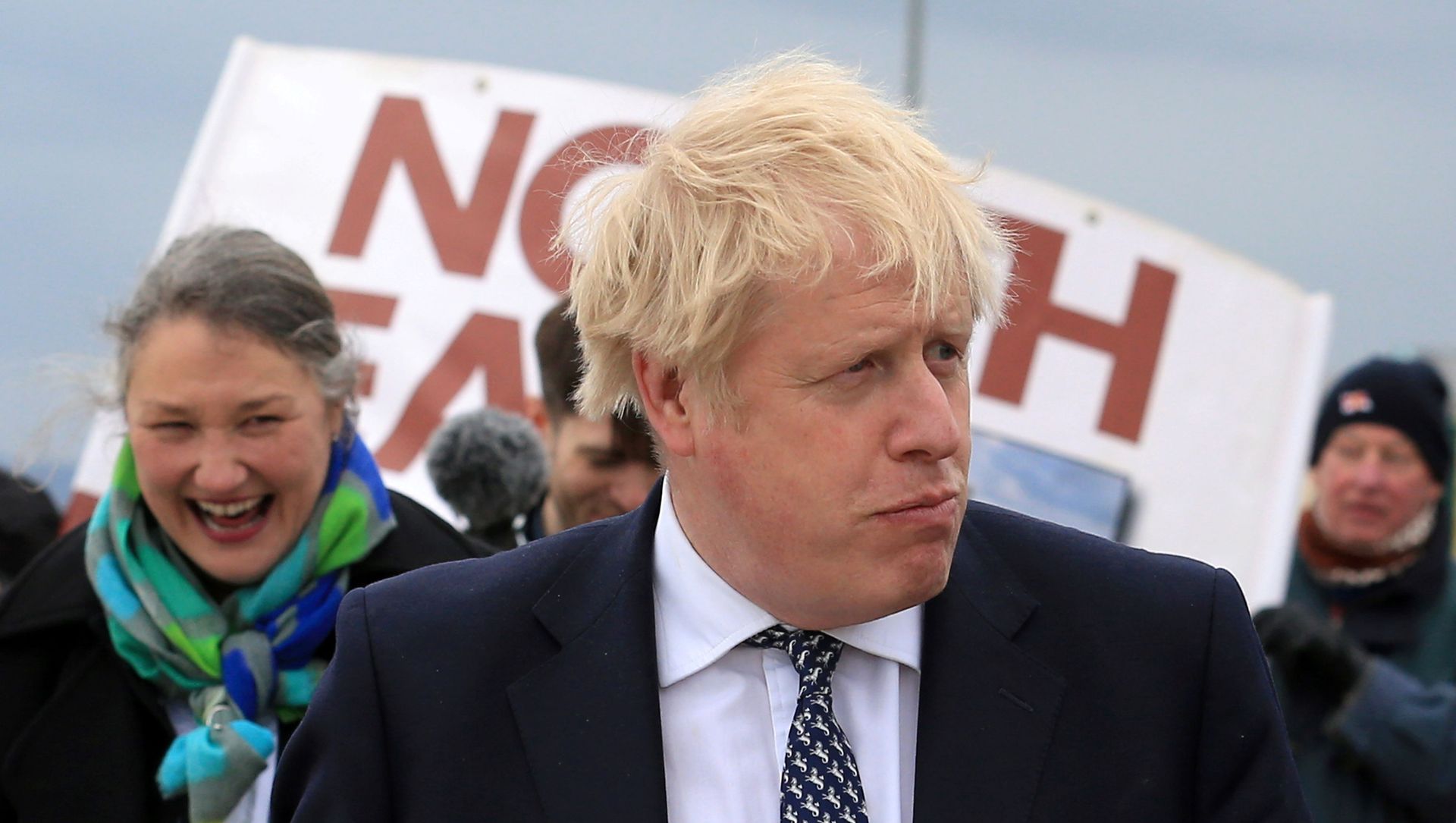 Britain's Prime Minister Boris Johnson campaigns on behalf of Conservative Party candidate Jill Mortimer in Hartlepool Britain's Prime Minister Boris Johnson campaigns on behalf of Conservative Party candidate Jill Mortimer in Hartlepool - Sputnik International, 1920, 04.05.2021