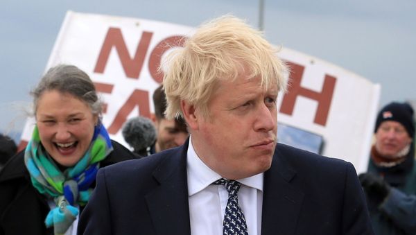Britain's Prime Minister Boris Johnson campaigns on behalf of Conservative Party candidate Jill Mortimer in Hartlepool - Sputnik International