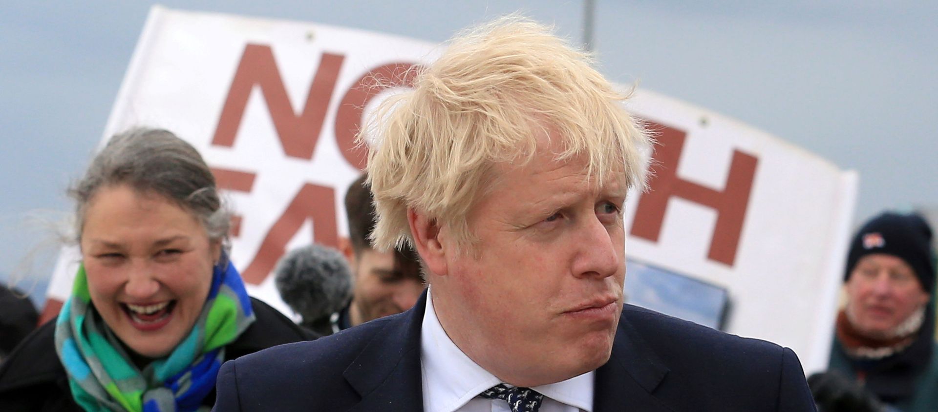Britain's Prime Minister Boris Johnson campaigns on behalf of Conservative Party candidate Jill Mortimer in Hartlepool Britain's Prime Minister Boris Johnson campaigns on behalf of Conservative Party candidate Jill Mortimer in Hartlepool - Sputnik International, 1920, 04.05.2021