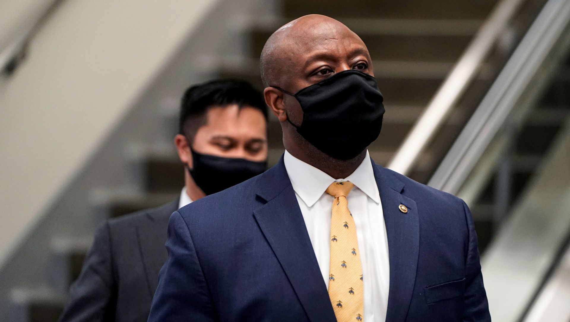 U.S. Senator Tim Scott (R-SC) departs after House impeachment managers rested their case in impeachment trial of former U.S. President Donald Trump, on charges of inciting the deadly attack on the U.S. Capitol, on Capitol Hill in Washington, U.S., February 11, 2021. U.S. Senator Tim Scott (R-SC) departs after House impeachment managers rested their case in impeachment trial of former U.S. President Donald Trump, on charges of inciting the deadly attack on the U.S. Capitol, on Capitol Hill in Washington, U.S., February 11, 2021. - Sputnik International, 1920, 05.05.2021