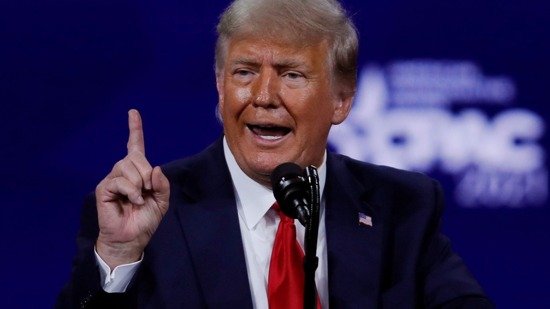 Former U.S. President Donald Trump speaks at the Conservative Political Action Conference (CPAC) in Orlando, Florida, U.S. February 28, 2021. REUTERS/Joe Skipper/File Photo - Sputnik International, 1920, 05.05.2021