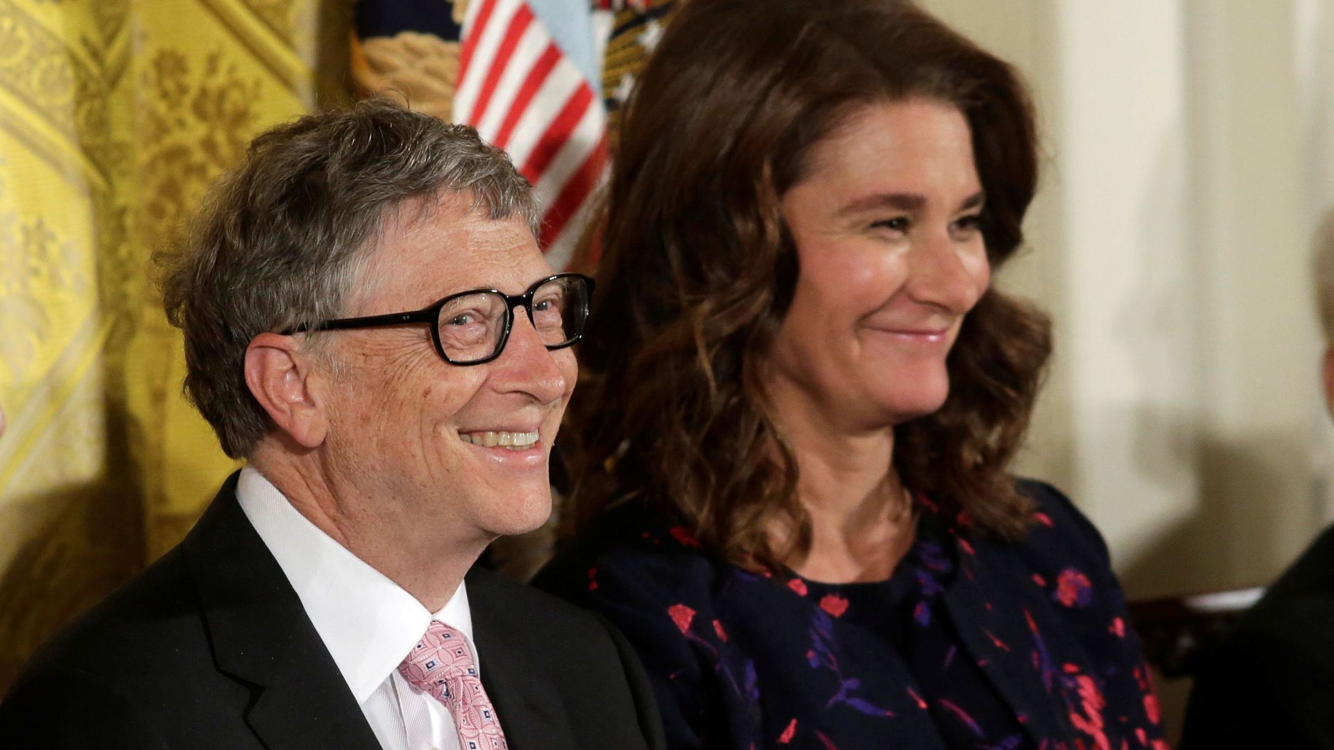 Bill and Melinda Gates attend the Presidential Medals of Freedom ceremonies  in the East Room of the White House in Washington, U.S - Sputnik International, 1920, 11.09.2021