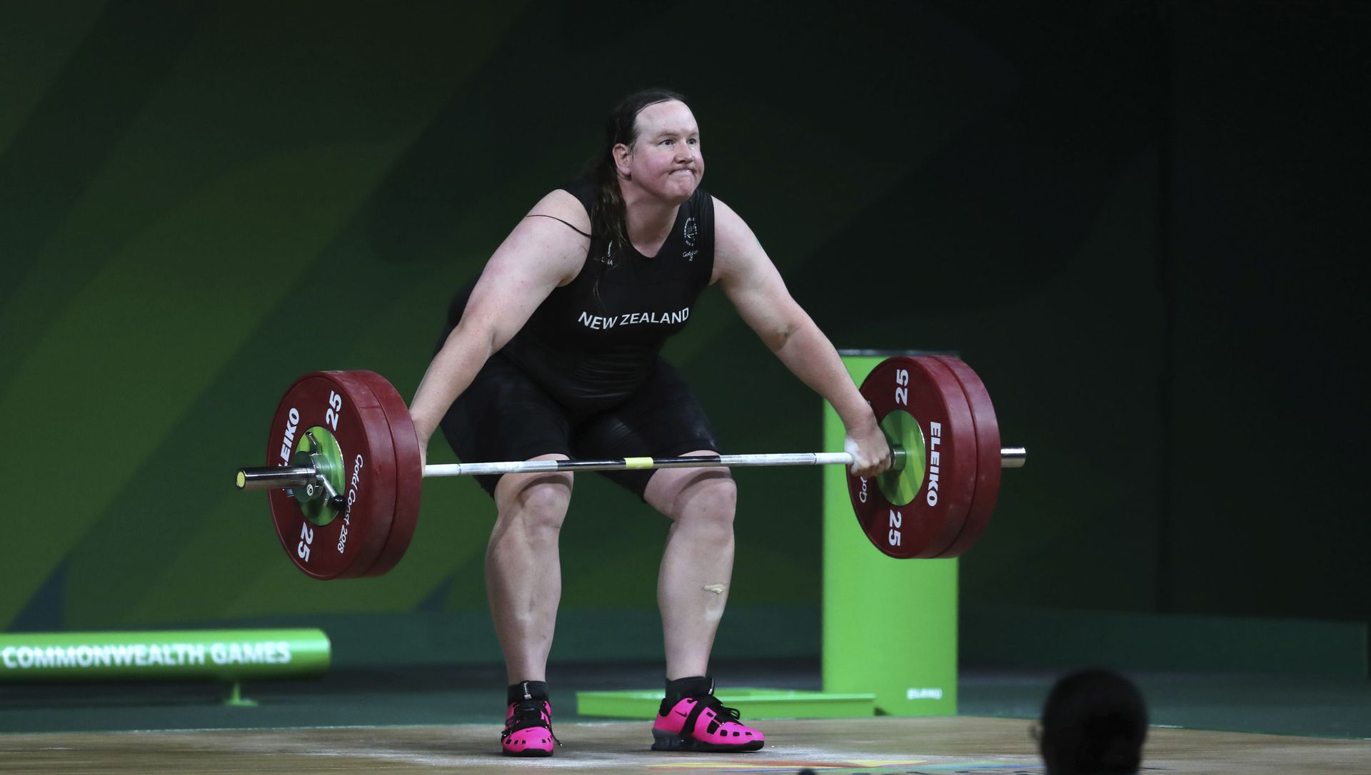 New Zealand's Laurel Hubbard lifts in the snatch of the women's +90kg weightlifting final at the 2018 Commonwealth Games on the Gold Coast, Australia, Monday, April 9, 2018 New Zealand's Laurel Hubbard lifts in the snatch of the women's +90kg weightlifting final at the 2018 Commonwealth Games on the Gold Coast, Australia, Monday, April 9, 2018 - Sputnik International, 1920, 21.06.2021