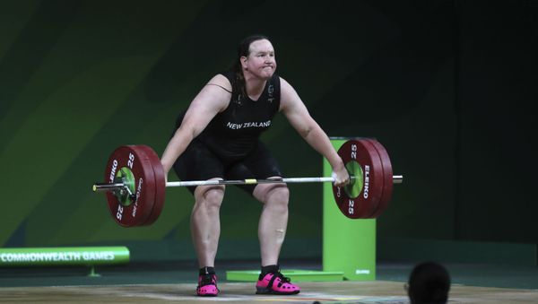 New Zealand's Laurel Hubbard lifts in the snatch of the women's +90kg weightlifting final at the 2018 Commonwealth Games on the Gold Coast, Australia, Monday, April 9, 2018 New Zealand's Laurel Hubbard lifts in the snatch of the women's +90kg weightlifting final at the 2018 Commonwealth Games on the Gold Coast, Australia, Monday, April 9, 2018 - Sputnik International