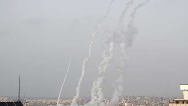 Rockets are launched into Israel amid Jerusalem's tension, in Gaza May 10, 2021 Rockets are launched into Israel amid Jerusalem's tension, in Gaza May 10, 2021 - Sputnik International