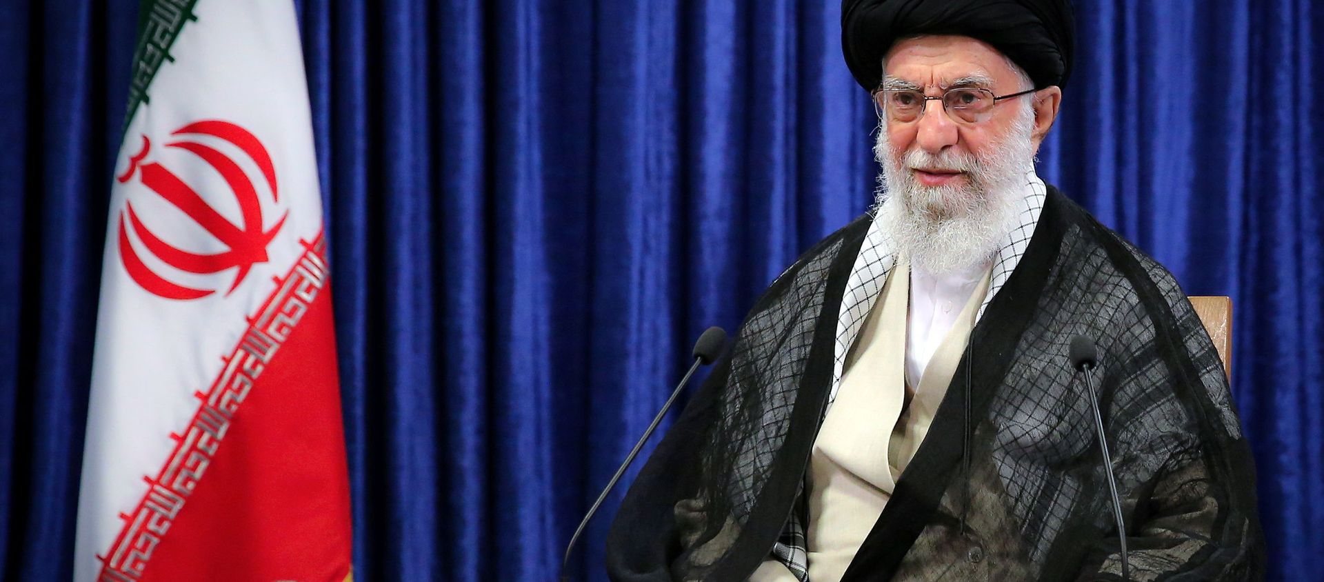 Iran's Supreme Leader Ayatollah Ali Khamenei delivers a live televised speech marking the annual Quds Day, or Jerusalem Day, on the last Friday of the Muslim holy month of Ramadan, in Tehran, Iran May 7, 2021 Iran's Supreme Leader Ayatollah Ali Khamenei delivers a live televised speech marking the annual Quds Day, or Jerusalem Day, on the last Friday of the Muslim holy month of Ramadan, in Tehran, Iran May 7, 2021 - Sputnik International, 1920, 11.05.2021