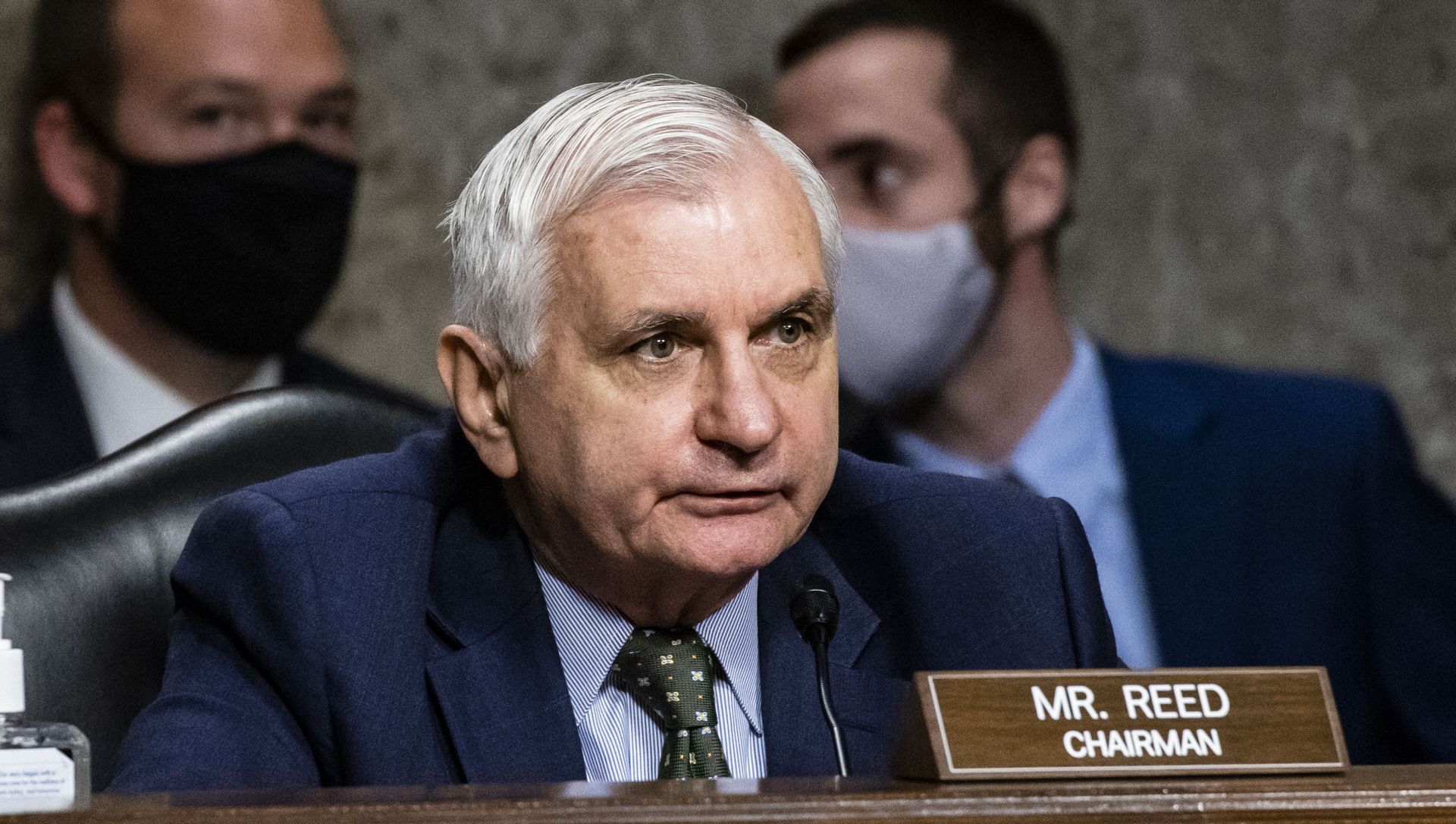 Senate Armed Services Committee Chairman Jack Reed, D-R.I., listens during a Senate Armed Services Hearing to examine worldwide threats on Capitol Hill, in Washington, Thursday, April 29, 2021. Senate Armed Services Committee Chairman Jack Reed, D-R.I., listens during a Senate Armed Services Hearing to examine worldwide threats on Capitol Hill, in Washington, Thursday, April 29, 2021. - Sputnik International, 1920, 11.05.2021