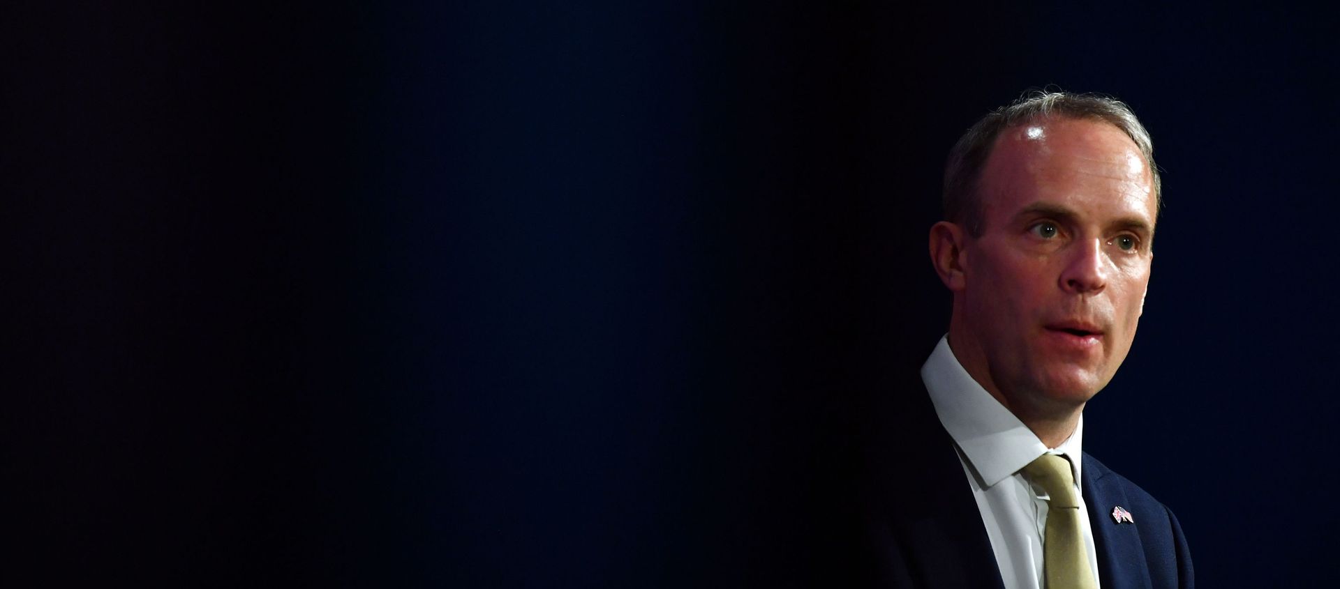 Britain's Foreign Secretary Dominic Raab attends a news conference with his U.S. counterpart following a bilateral meeting in London, Britain May 3, 2021 during the G7 foreign ministers meeting. - Sputnik International, 1920, 13.06.2021