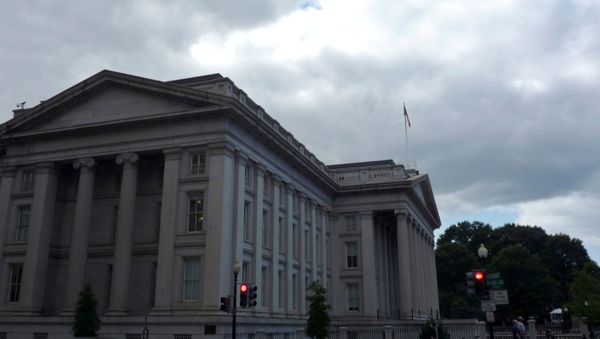 The U.S. Treasury building is seen in Washington, September 29, 2008. - Sputnik International