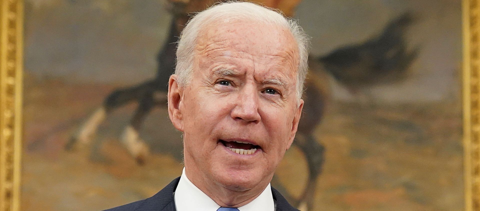 U.S. President Joe Biden delivers remarks on the Colonial Pipeline incident while facing reporters in the Roosevelt Room at the White House in Washington, U.S., May 13, 2021. REUTERS/Kevin Lamarque U.S. President Joe Biden delivers remarks on the Colonial Pipeline incident while facing reporters in the Roosevelt Room at the White House in Washington, U.S., May 13, 2021. REUTERS/Kevin Lamarque - Sputnik International, 1920, 13.05.2021