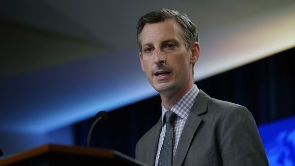 State Department spokesman Ned Price speaks at the State Department in Washington, Wednesday, March 31, 2021. - Sputnik International