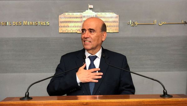 Charbel Wehbe, Lebanon's caretaker foreign minister, speaks to the media after a meeting with Lebanon's caretaker Prime Minister Hassan Diab, at the governmental palace in Beirut, Lebanon May 19, 2021. REUTERS/Issam Abdallah Charbel Wehbe, Lebanon's caretaker foreign minister, speaks to the media after a meeting with Lebanon's caretaker Prime Minister Hassan Diab, at the governmental palace in Beirut, Lebanon May 19, 2021. REUTERS/Issam Abdallah - Sputnik International