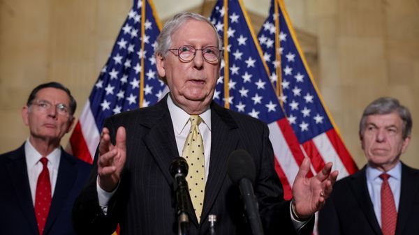 U.S Senate Republicans face reporters following weekly policy luncheon on Capitol Hill in Washington - Sputnik International