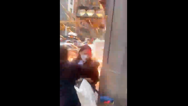 Screenshot captures the moment in which an explosive device erupts in New York City, New York, on Thursday, May 20, 2020.  - Sputnik International