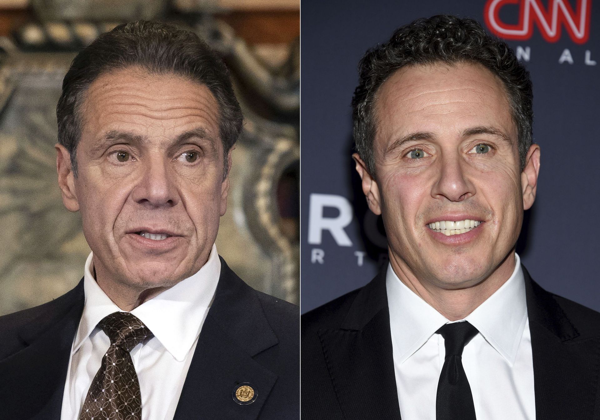 New York Gov. Andrew M. Cuomo appears during a news conference about the COVID-19at the State Capitol in Albany, N.Y., on Dec. 3, 2020, left, and CNN anchor Chris Cuomo attends the 12th annual CNN Heroes: An All-Star Tribute at the American Museum of Natural History in New York on Dec. 9, 2018. CNN said Thursday, May 20, 2021 it was “inappropriate” for anchor Chris Cuomo to have been involved in phone calls with the staff of his brother, New York Gov. Andrew Cuomo, where strategies on how the governor should respond to sexual harassment allegations were allegedly discussed. New York Gov. Andrew M. Cuomo appears during a news conference about the COVID-19at the State Capitol in Albany, N.Y., on Dec. 3, 2020, left, and CNN anchor Chris Cuomo attends the 12th annual CNN Heroes: An All-Star Tribute at the American Museum of Natural History in New York on Dec. 9, 2018. CNN said Thursday, May 20, 2021 it was “inappropriate” for anchor Chris Cuomo to have been involved in phone calls with the staff of his brother, New York Gov. Andrew Cuomo, where strategies on how the governor should respond to sexual harassment allegations were allegedly discussed. - Sputnik International, 1920, 07.09.2021