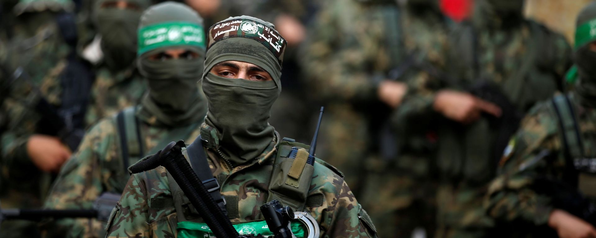 Palestinian Hamas militants take part in an anti-Israel rally in Gaza City May 22, 2021. REUTERS/Mohammed Salem Palestinian Hamas militants take part in an anti-Israel rally in Gaza City May 22, 2021. REUTERS/Mohammed Salem - Sputnik International, 1920, 24.11.2021