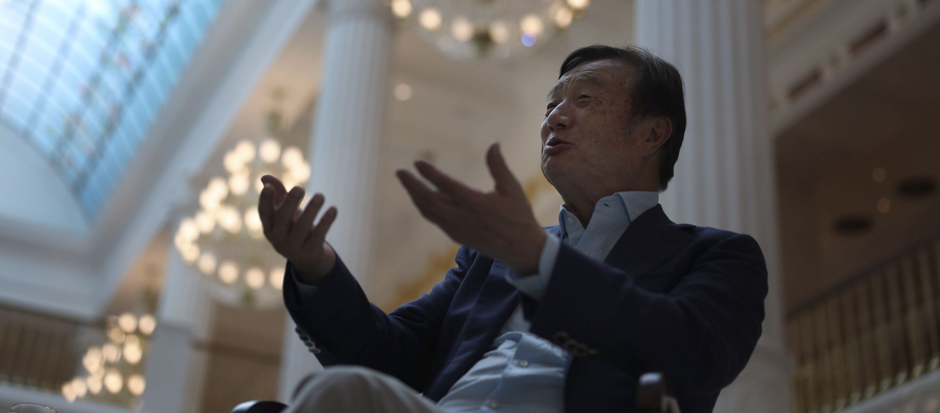 Huawei's founder Ren Zhengfei, speaks during an interview at the Huawei campus in Shenzhen in Southern China's Guangdong province on Tuesday, Aug. 20, 2019. Huawei's founder Ren Zhengfei, speaks during an interview at the Huawei campus in Shenzhen in Southern China's Guangdong province on Tuesday, Aug. 20, 2019. - Sputnik International, 1920, 24.05.2021