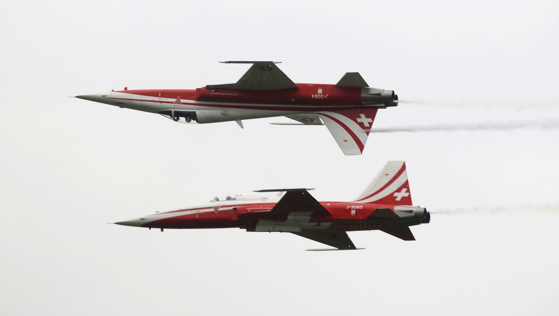 Patrouille Suisse on F-5 Tiger II perform their show during the Airpower 19 airplane show in Zeltweg, Styria, Austria, Friday, Sept. 6, 2019 Patrouille Suisse on F-5 Tiger II perform their show during the Airpower 19 airplane show in Zeltweg, Styria, Austria, Friday, Sept. 6, 2019 - Sputnik International, 1920, 26.05.2021