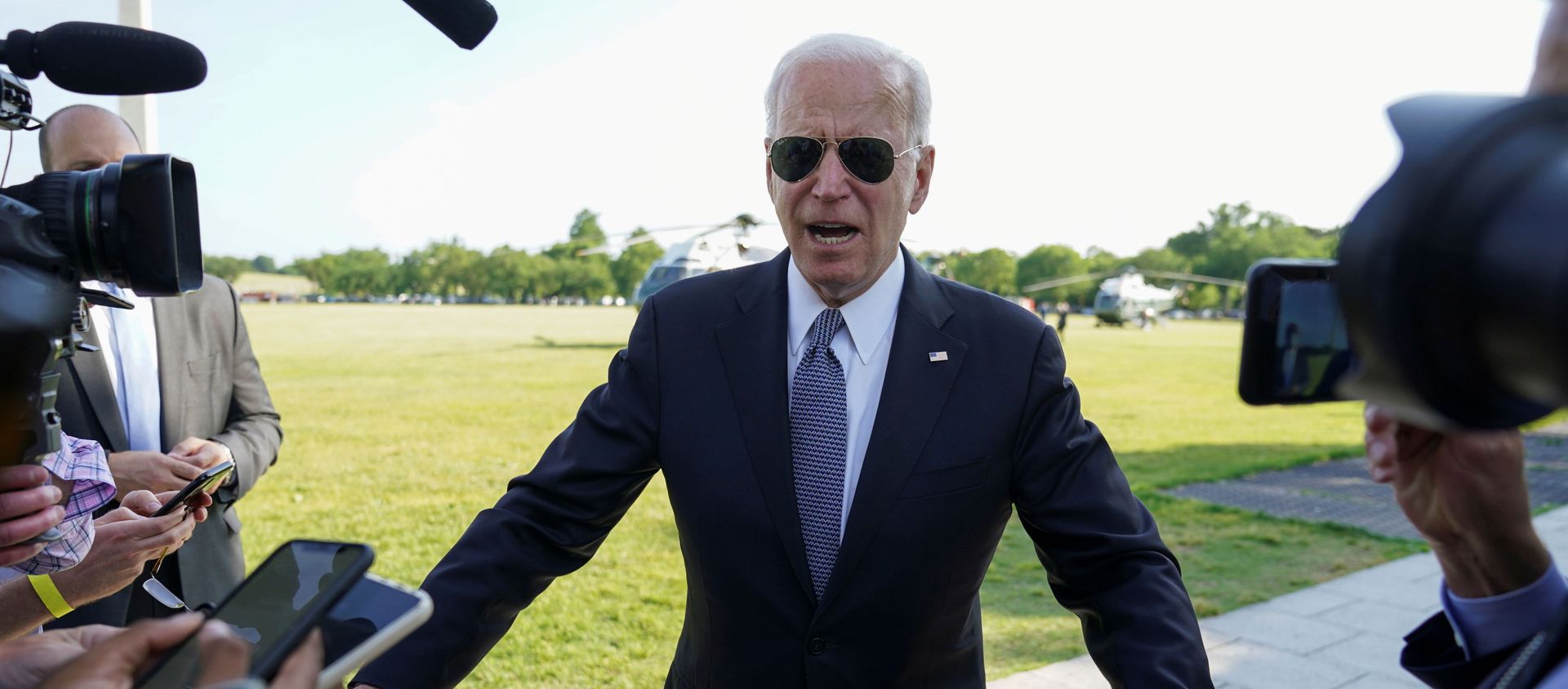 U.S. President Joe Biden speaks to reporters upon his departure from the White House in Washington, U.S., May 25, 2021. REUTERS/Kevin Lamarque/File Photo U.S. President Joe Biden speaks to reporters upon his departure from the White House in Washington, U.S., May 25, 2021. REUTERS/Kevin Lamarque/File Photo - Sputnik International, 1920, 27.05.2021
